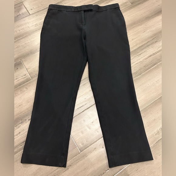 Ann Taylor Devin Tailored Ankle Pants, 10P, Black - Picture 3 of 6